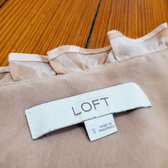 LOFT Sleeveless Blouse with Ruffle - Picture 5 of 5